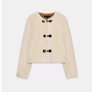 Zara DOUBLE-FACED TOGGLE JACKET